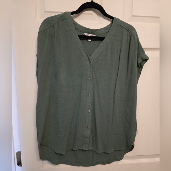 Orvis Sage Green Button-Down Women's Shirt - Picture 1 of 5